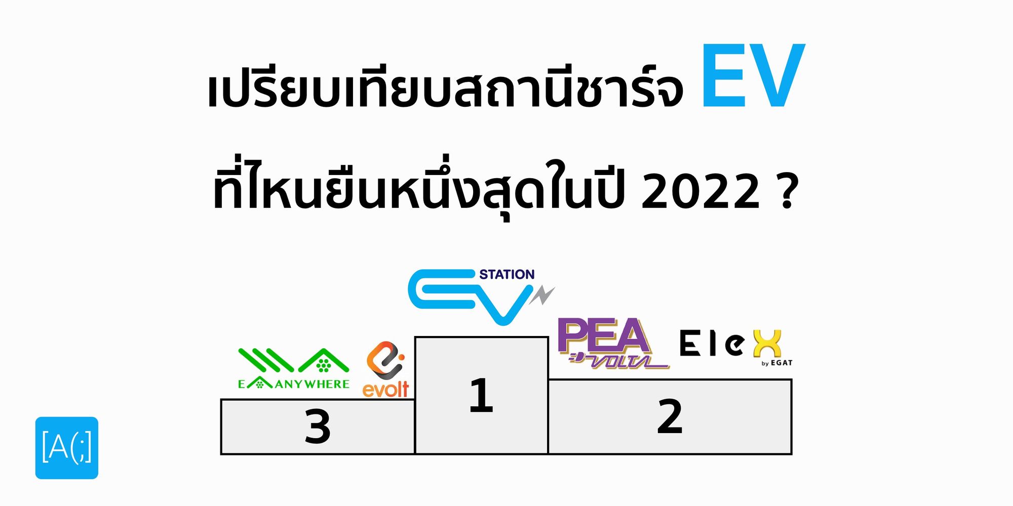 เปรียบเทียบสถานีชาร์จ EV ที่ไหนดีที่สุด 2022